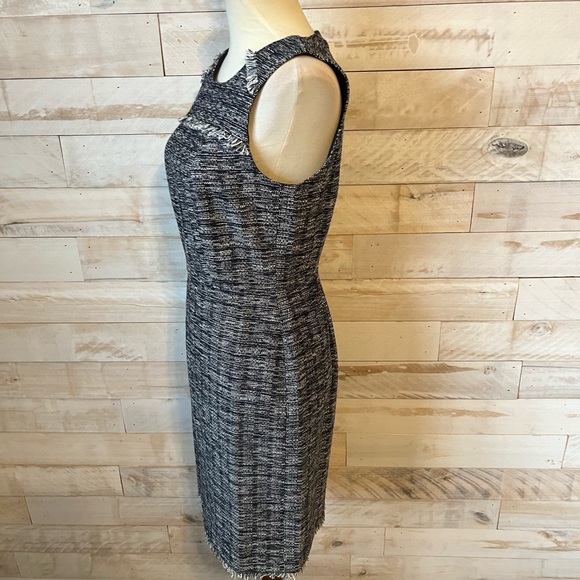 NWT J.Crew size 00 Tweed fringe sheath dress - Picture 5 of 11
